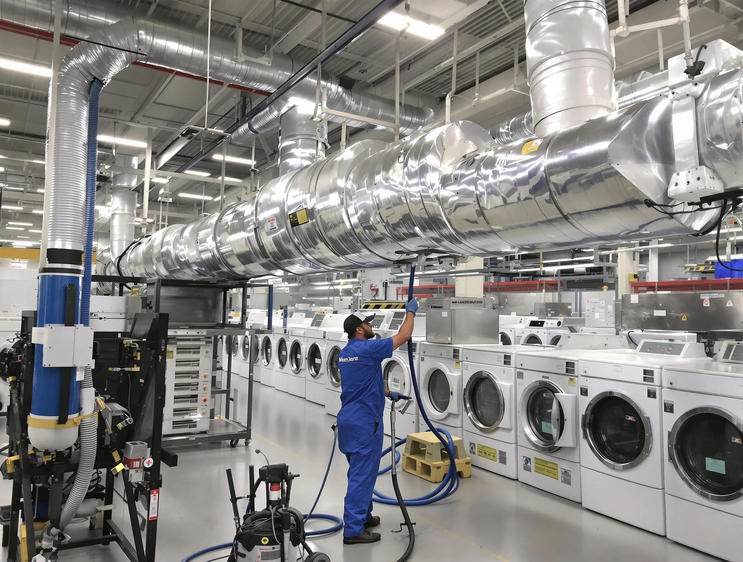 Duluth Dryer Vent Cleaning team performing heavy-duty industrial dryer vent cleaning in Duluth